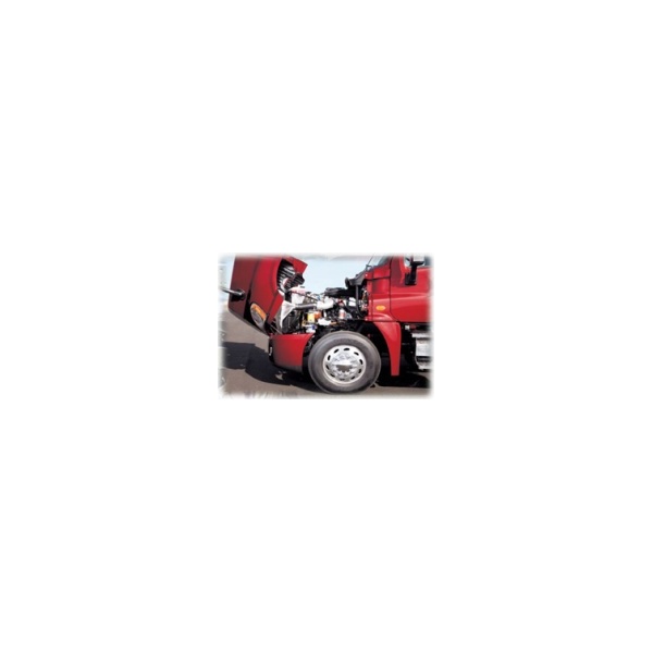 semi truck engine detail