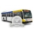 bus exterior only silver
