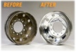 before after metal rim polishing