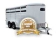 horse trailer bronze