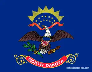 North Dakota's Local State Flag.