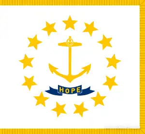 Rhode Island's Local State Flag.